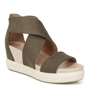 Scheena Wedge Sandal (Olive)